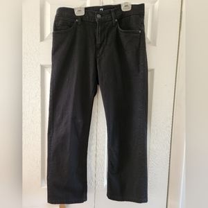 Black Jeans Stretch Slimming Capri For All Mankind 29